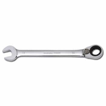 Ratchet ring spanner, switchable 12-side 11mm