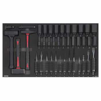 Chisel, hammer & power nozzle set 40 pcs. SFS Jumbo