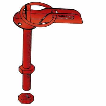 Set universal motor hook / pin - stainless steel