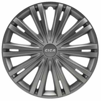 4-piece Hubcaps Giga 15-inch gun-metal