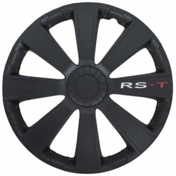 4-Piece Hubcaps RS-T 14-inch black
