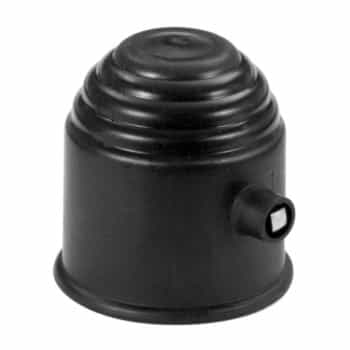 Towbar cap black with lock