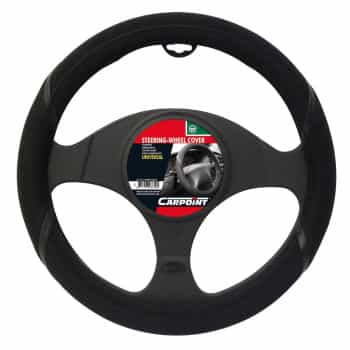 Carpoint Steering Wheel Cover Black Comfort
