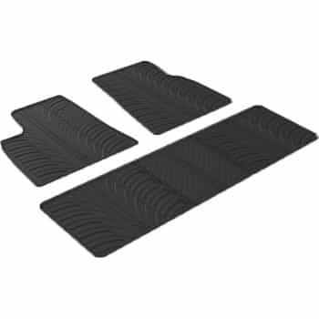 Rubber mats suitable for Tesla Model S 2014- (T-Design 5-piece)