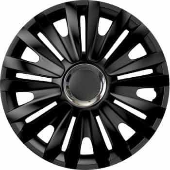 4-Piece Hubcaps Royal RC Black 13 inch