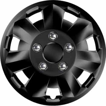 4-Piece Hubcaps Nova NC Black 16 inch