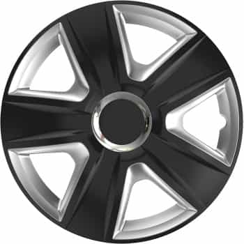 4-Piece Hubcaps Esprit RC Black & Silver 14 inch