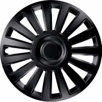 4-Piece Hubcaps Luxury Black 13 Inch