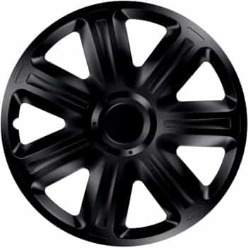 4-Piece Hubcaps Comfort Black 15 Inch