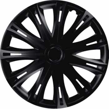 4-Piece Hubcaps Spark Black 17 Inch