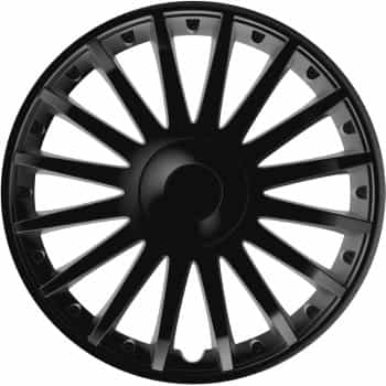 4-Piece Hubcaps Crystal Black 14 Inch