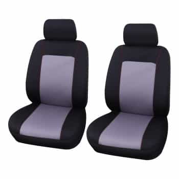 Seat cover set Lisboa 4-piece black / gray