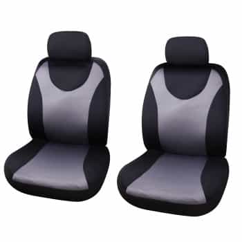 Seat cover set London 4-piece black / gray