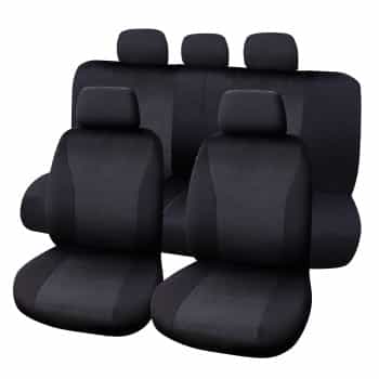 Seat cover set Vienna 9-piece black