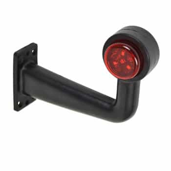 Position light LED right red / white 165mm square
