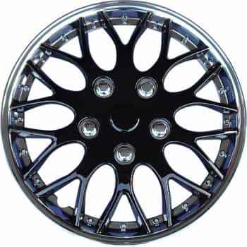 4-Piece Hubcaps Missouri 14-inch chrome / black