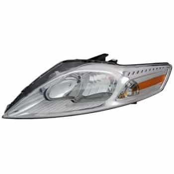 Headlight left with indicator H1+H7 including actuator 1881961 Van Wezel