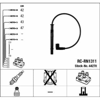 Ignition Cable Kit 44278 NGK