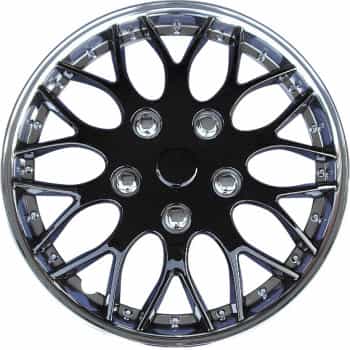 4-Piece Hubcaps Missouri 16-inch chrome / black