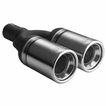 Ulter Sport Tail Pipe - Dual Round Ø80mm - Length 200mm - Montage -> 50mm - stainless steel