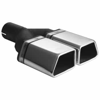 Ulter Sport Exhaust Tip - Dual Trapezium 86x54mm - Length 200mm - Mounting ->50mm - Stainless Steel