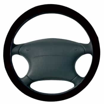 Simoni Racing Steering Wheel Cover Trophy Black Face - 37-39cm - Black