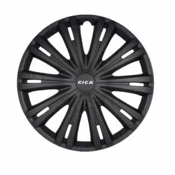 4-Piece Hubcaps Giga 13-inch matt black