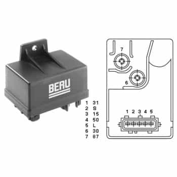 Relay, glow plug system
