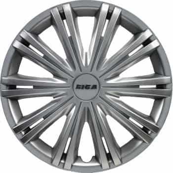 4-Piece Hubcaps Giga 16-inch silver
