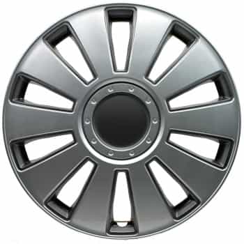 4-Piece Hubcaps Pennsylvania 14-inch silver / charcoal gray
