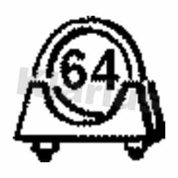 Exhaust clamp 64MM Universal 1st