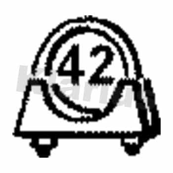 Exhaust clamp 42MM Universal 1st