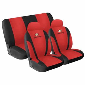 Simoni Racing Seat cover set Daisy - Red - 8-pieces