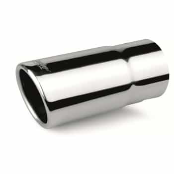 Simoni Racing Uitlaatsierstuk Round / Skewed RVS - Diameter 63mm - Length 140mm - Mounting 58mm