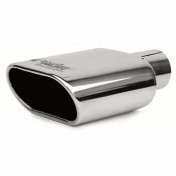 Simoni Racing Uitlaatsierstuk Rectangular / Oblique SS - 140x80 - Length 240mm - Assembly 57mm