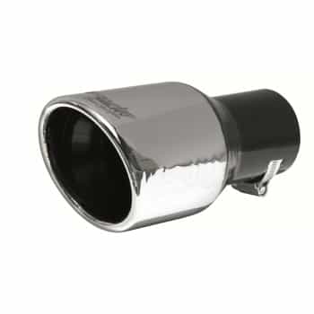 Simoni Racing Exhaust Tip Round/Slanted Stainless Steel - Diameter 90mm - Length 175mm - Assembly 57mm