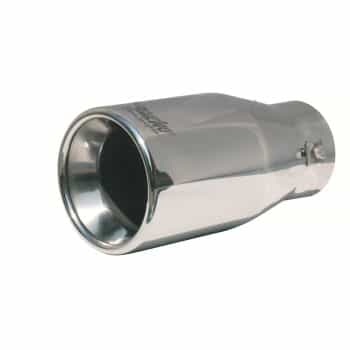 Simoni Racing Exhaust Tip Round Stainless Steel - Diameter 100 - Length 200mm - Mounting 48 - 73 mm