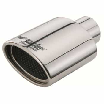Simoni Racing Exhaust Stainless Steel Oval - Diameter 119x76mm - Length 178mm - Mounting 55mm