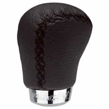 Simoni Racing Gear Shift Knob Insitor - Black Leather