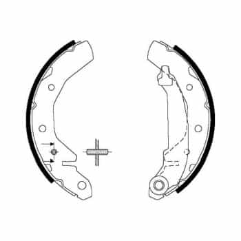 Brake Shoe Kit KBS-1407 Kavo parts