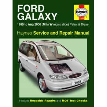 Haynes Workshop manual Ford Galaxy Petrol & Diesel (1995-Aug 2000)