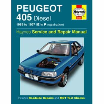 Haynes Workshop manual Peugeot 405 Diesel (1988-1997)