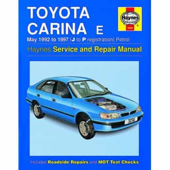 Haynes Workshop manual Toyota Carina E petrol (May 1992-1997)