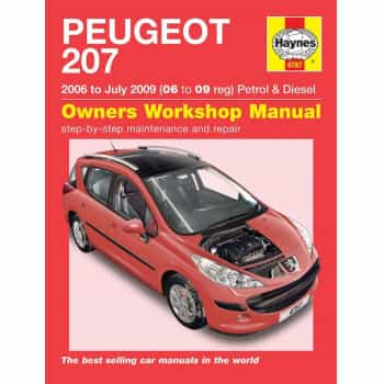 Haynes Workshop manual Peugeot 207 petrol & diesel (2006-July 2009)