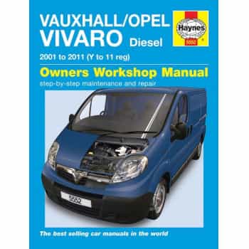 Haynes Workshop manual Vauxhall / Opel Vivaro diesel (2001 - 2011)