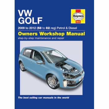 Haynes Workshop manual VW Golf Petrol & diesel (2009-2012)