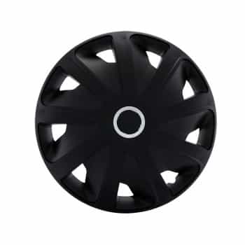 4-Piece Hubcaps Craft RC Black 15-inch