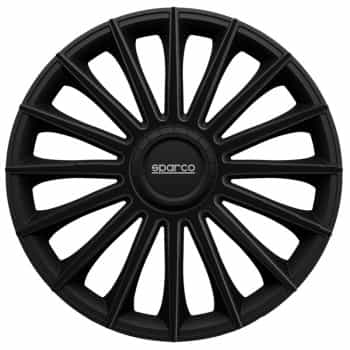 4-Piece Sparco Hubcaps Treviso 13-inch black