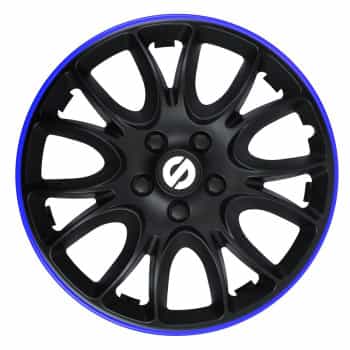 4-Piece Sparco Hubcaps Veneto 15-inch black / blue