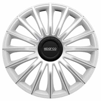 4-Piece Sparco Hubcaps Treviso 16-inch silver